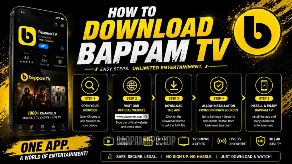 How to Download Bappam TV