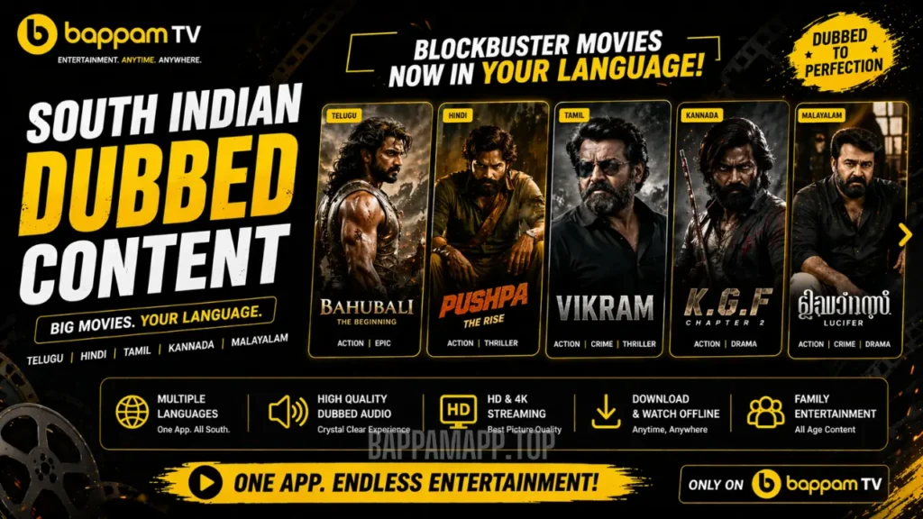 South Indian Dubbed Content
